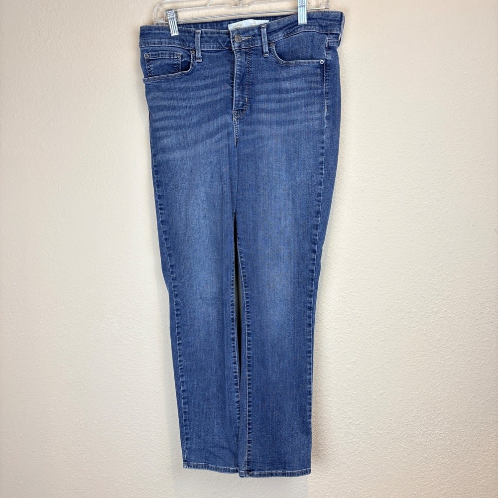 Signature by Levi Strauss Gold 12S W32 L27.5 Straight Leg Blue Jeans Medium Wash